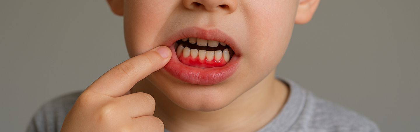 Гингивит у детей: как распознать, лечить и не допустить
